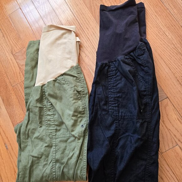 Womens Motherhood Maternity Size Medium Two pairs of pants - Picture 1 of 8